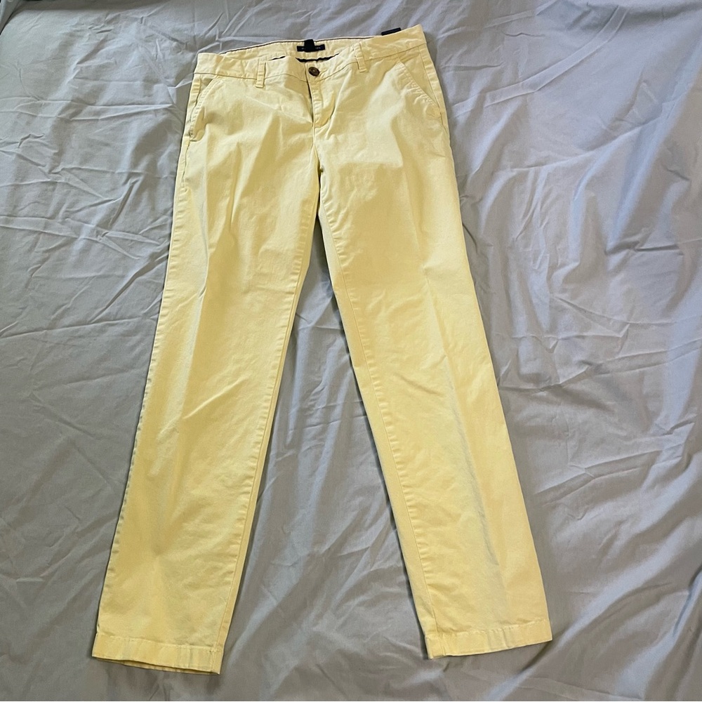 Tommy Hilfiger yellow cropped pants